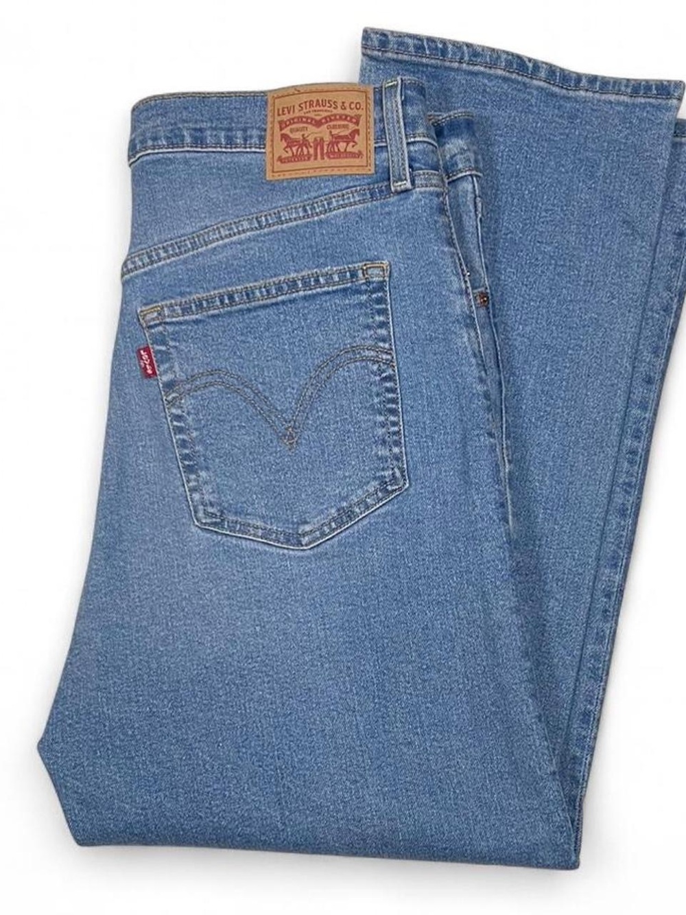 NWOT Levi's Ribcage Straight Ankle Wide Leg Jeans Womens Size W32 L27 Button Fly